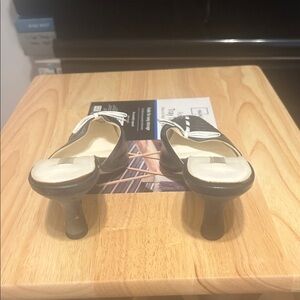 Chic Black and Cream Women's Heels